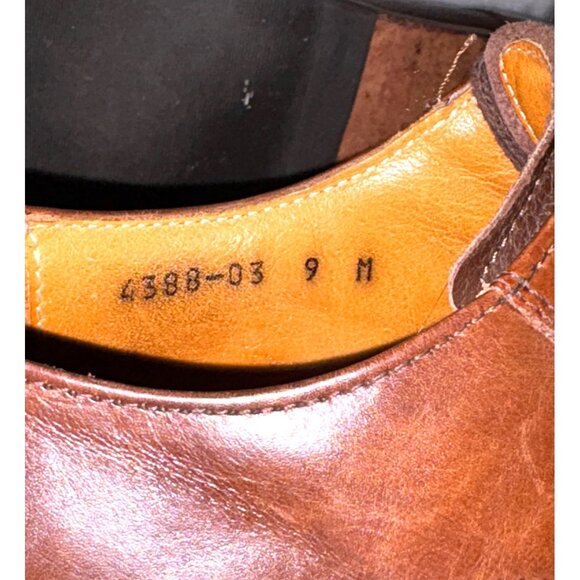 Pronto Uomo Firenze Men’s Size 9 M Brown Leather Cap Toe Italian Leather Oxford - Picture 7 of 7